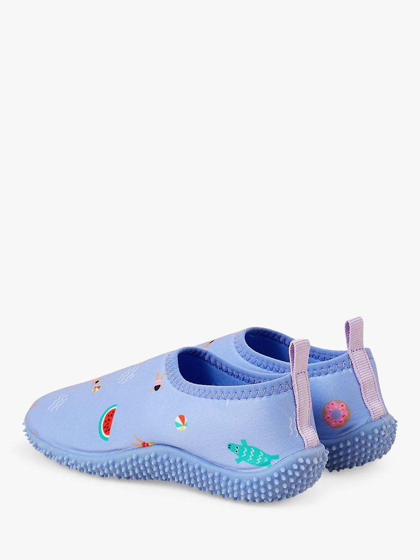 Product image 3 of 3, which shows Angels by Accessorize Kids' Funshine Swim Shoes, Blue/Multi, 1