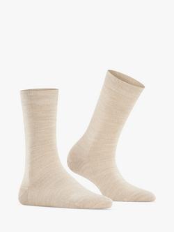 FALKE Soft Merino Wool Blend Socks - view 2, Linen Melange