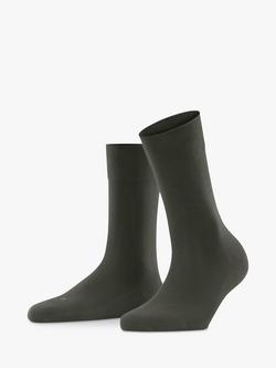 FALKE Sensitive London Cotton Rich Ankle Socks - view 2, Military