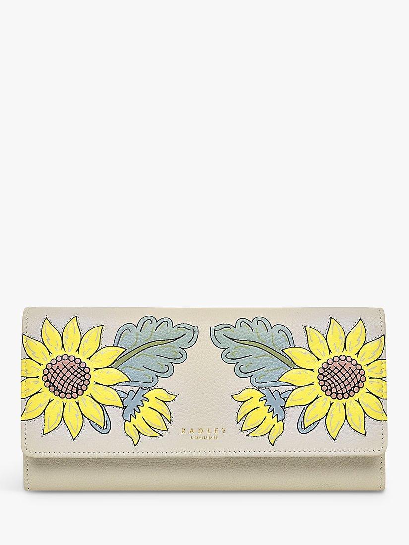 Radley Sunflowers Large Flapover Matinee Purse, Birch