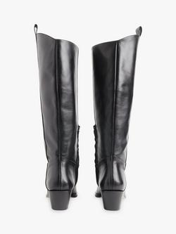 Whistles Asa Block Heel Western Boots - view 2, Black