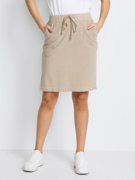 KAFFE Naya Knee Length Skirt, Classic Sand