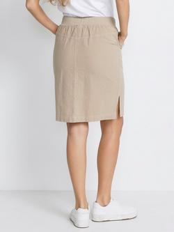 KAFFE Naya Plain Cotton Skirt - view 2, Classic Sand