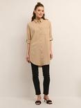 KAFFE Naya Tunic Shirt, Classic Sand