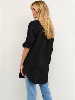 KAFFE Naya Tunic Shirt - view 2, Black Deep