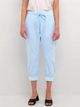 KAFFE Naya Capri Cropped Tapered Joggers, Windsurfer