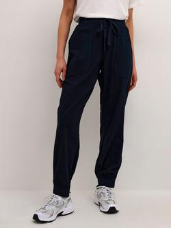 KAFFE Naya Tapered Joggers, Midnight Marine