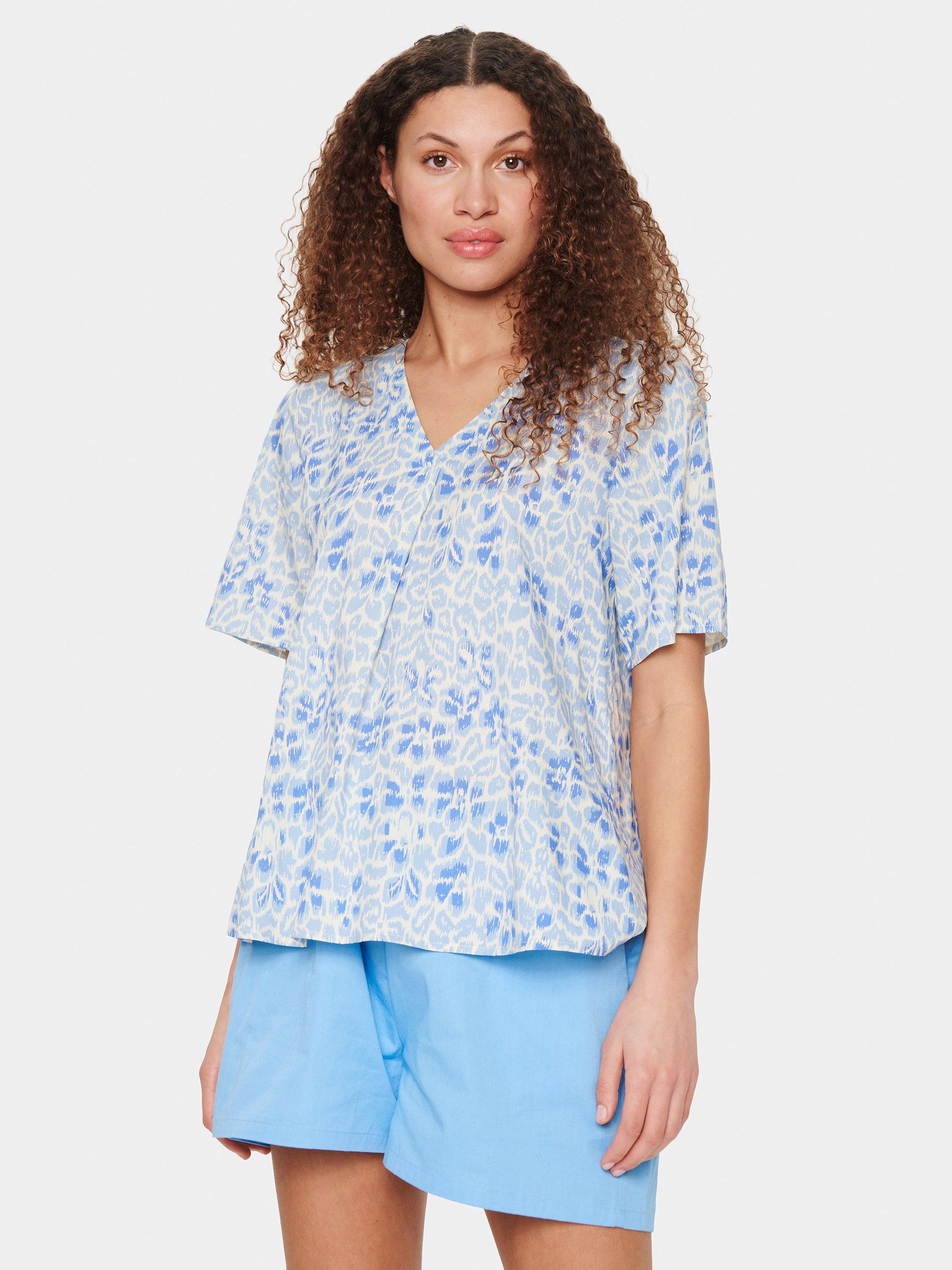 Saint Tropez Uddi Short Sleeve Blouse