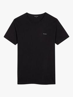 Paul Smith Organic Cotton Crew Neck T-Shirt, Pack of 3 - view 2, Navy/Black/White