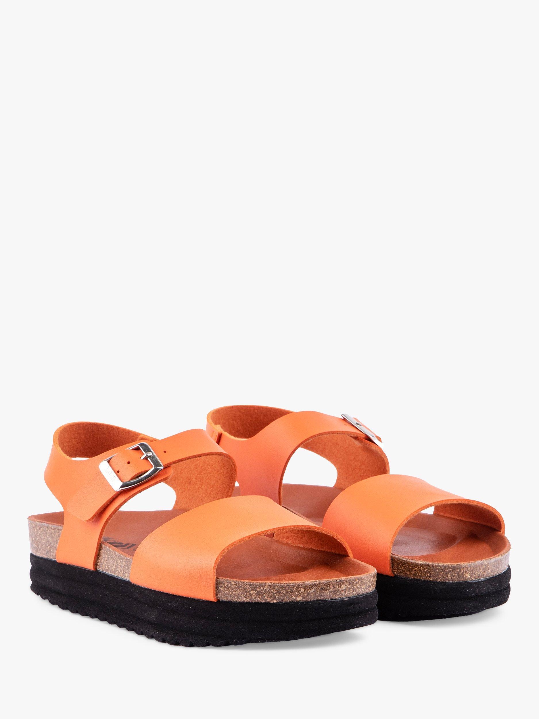 V.GAN Vegan Clove Footbed Sandals, Orange, 7