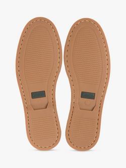 Loake Lymington Leather Boat Shoes, Brown - view 2, Brown