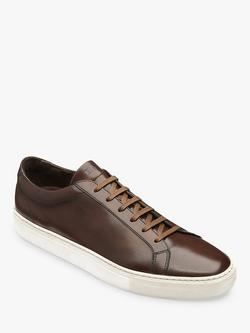 Loake Sprint Leather Trainers - view 2, Dark Brown