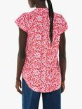 Whistles Blurred Strokes Print Shirt, Pink/Multi