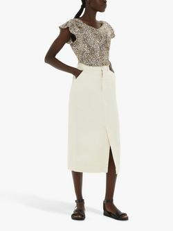 Whistles Ink Spot V Neck Top, Multi, Multi