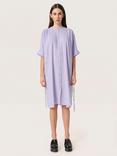 Soaked In Luxury Rosaline Linen Blend Shirt Dress, Sweet Lavender