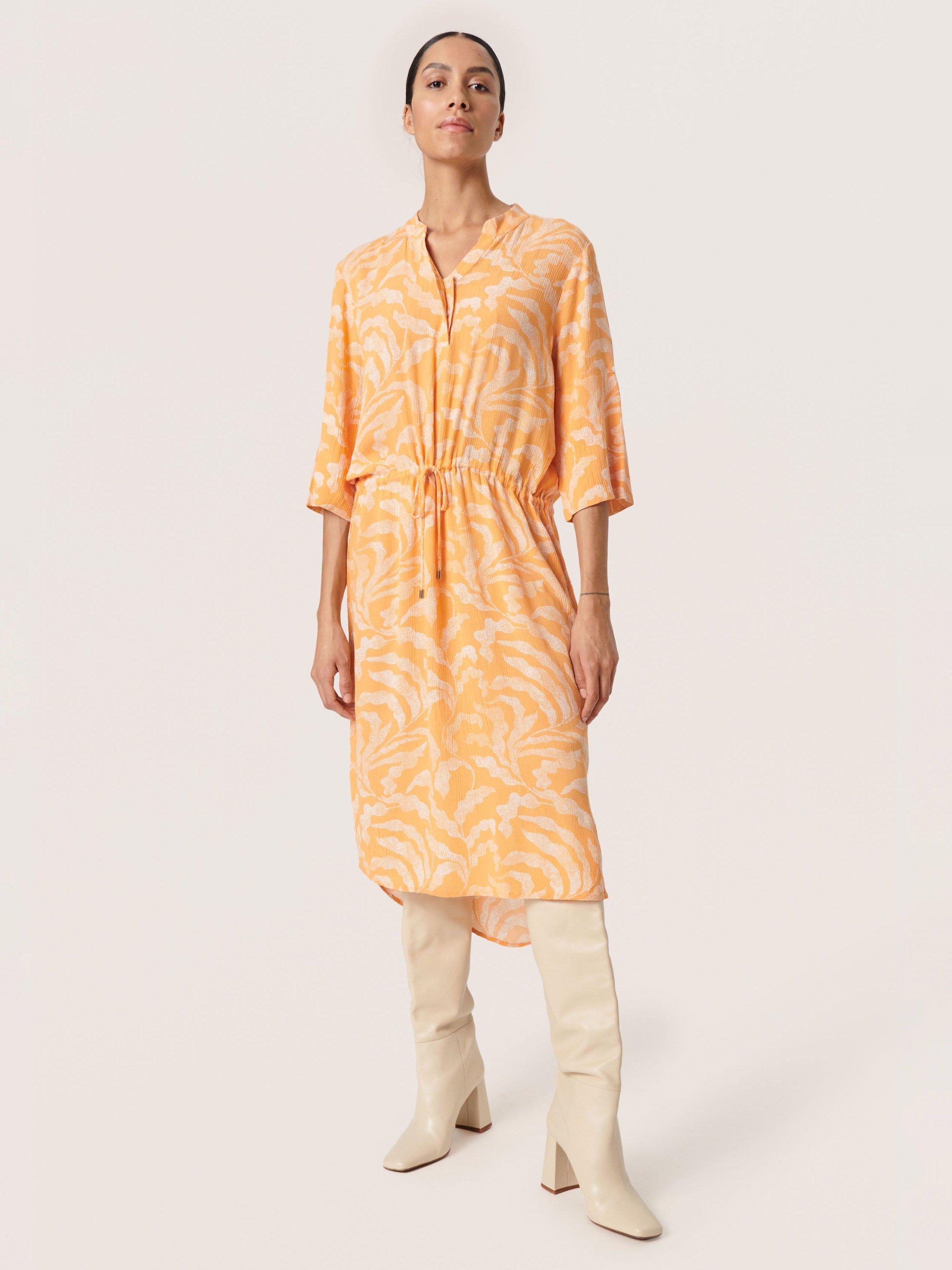 Soaked In Luxury Zaya V-Neck Midi Dress