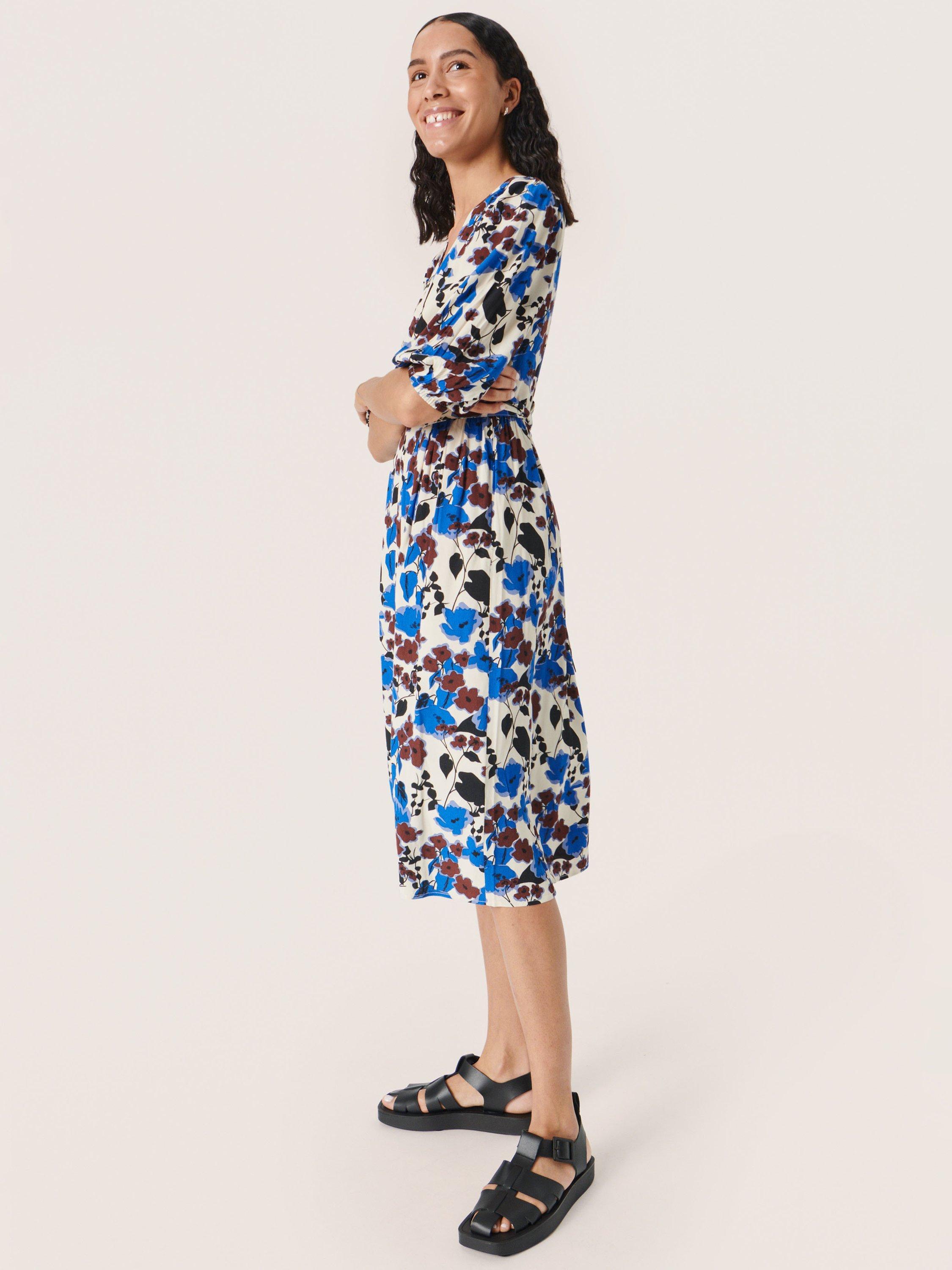 Soaked In Luxury Jaila Floral Dress, Sandshell, XS