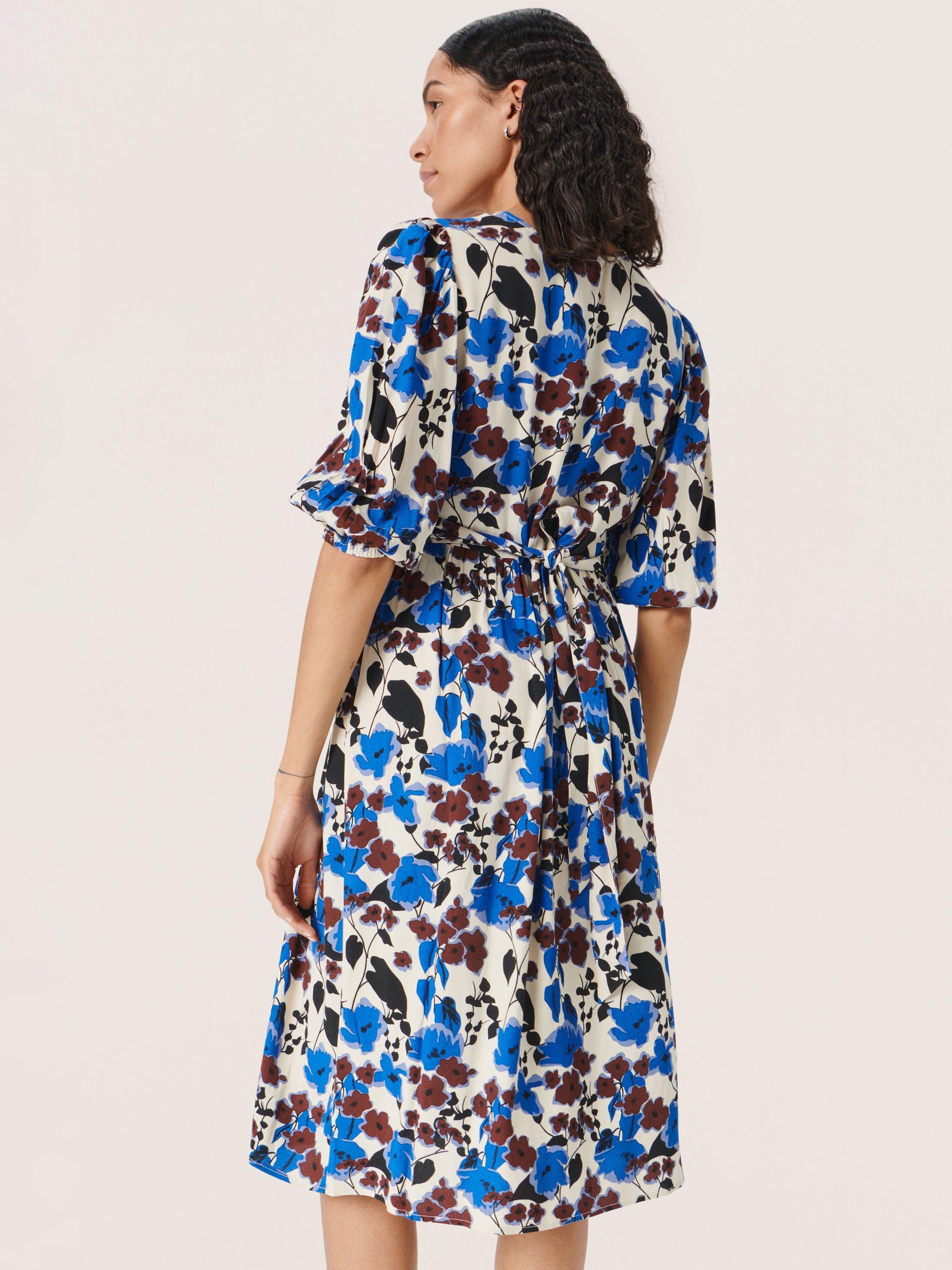 Soaked In Luxury Jaila Floral Dress, Sandshell, XS