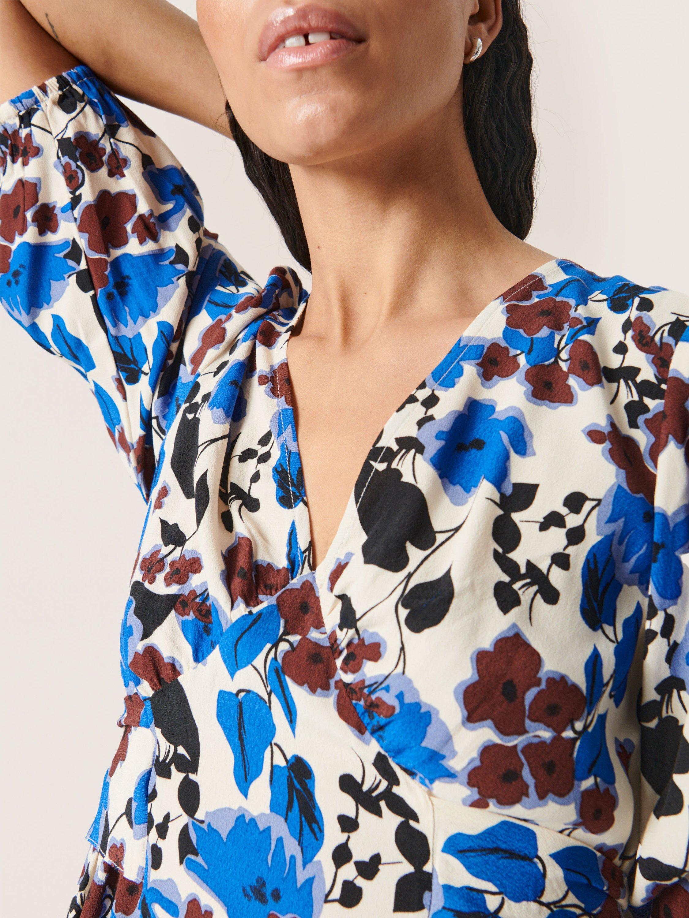 Soaked In Luxury Jaila Floral Dress, Sandshell, XS