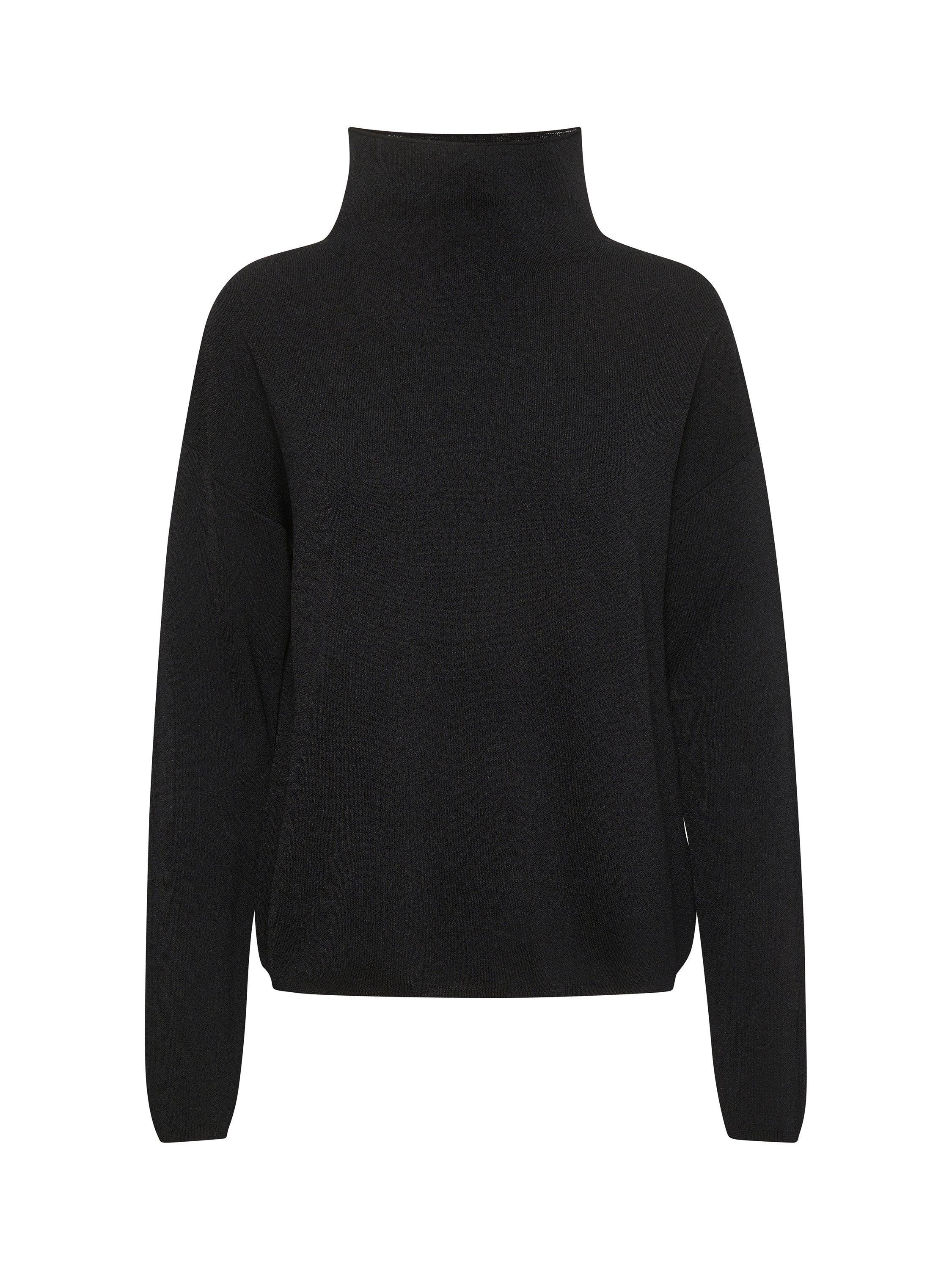 Soaked In Luxury Adrianna Roll Neck Jumper, Black, XS