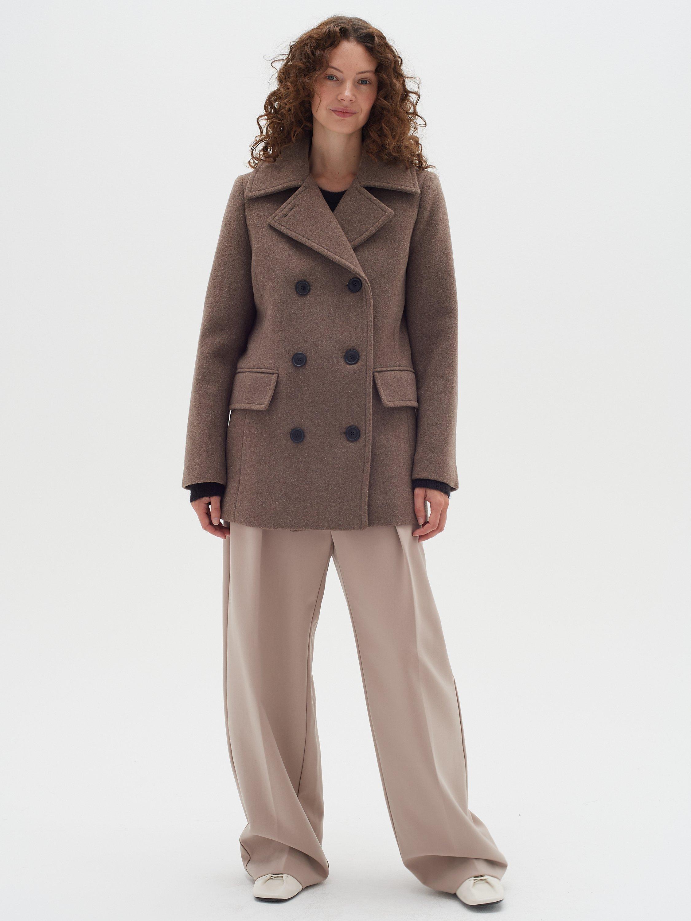 InWear Perry Sailor Coat, Mocha Grey Melange