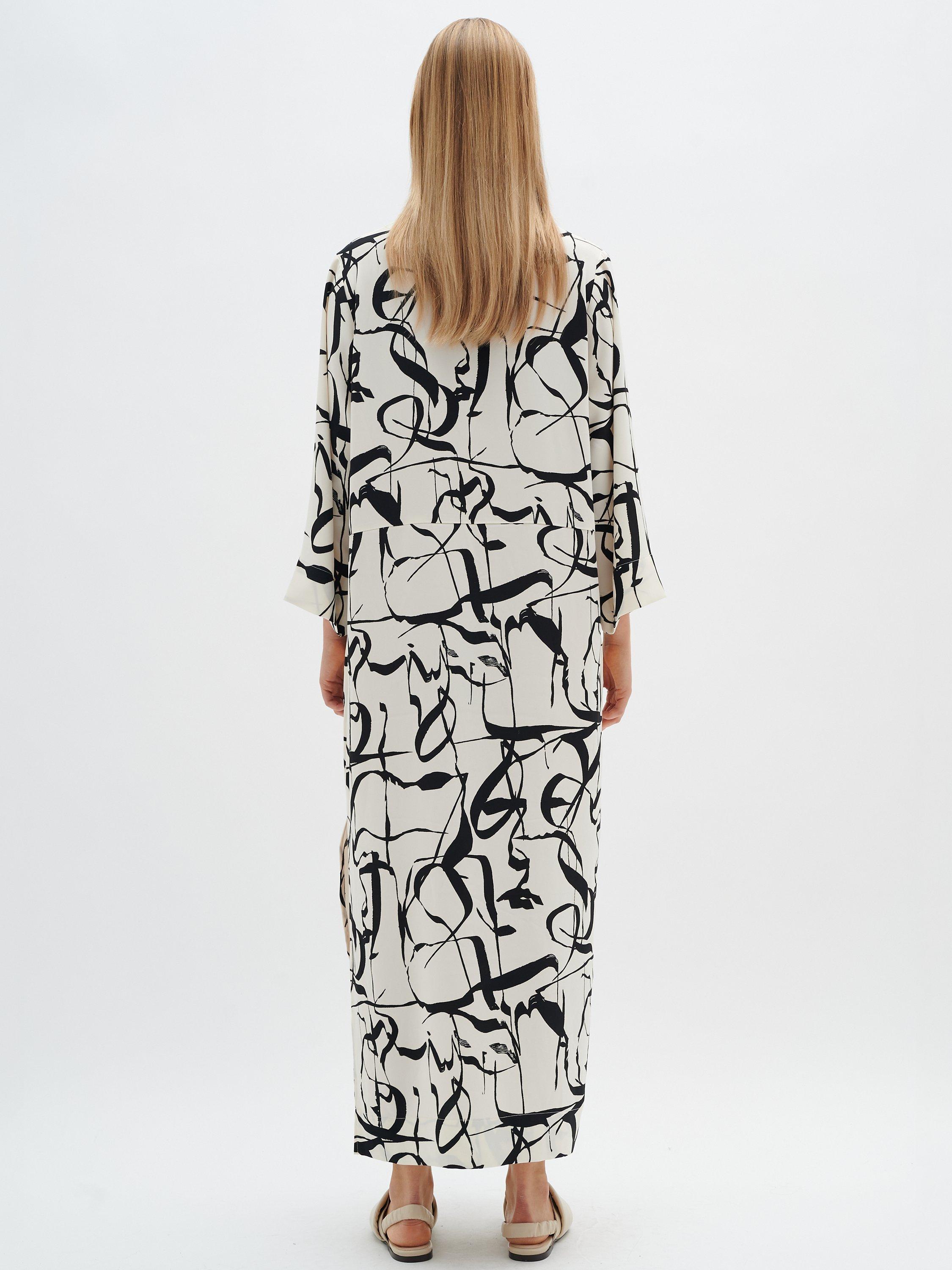 Product image 2 of 6, which shows Part Two Pailey Linen Tunic Dress, Poetic Scrible, 12