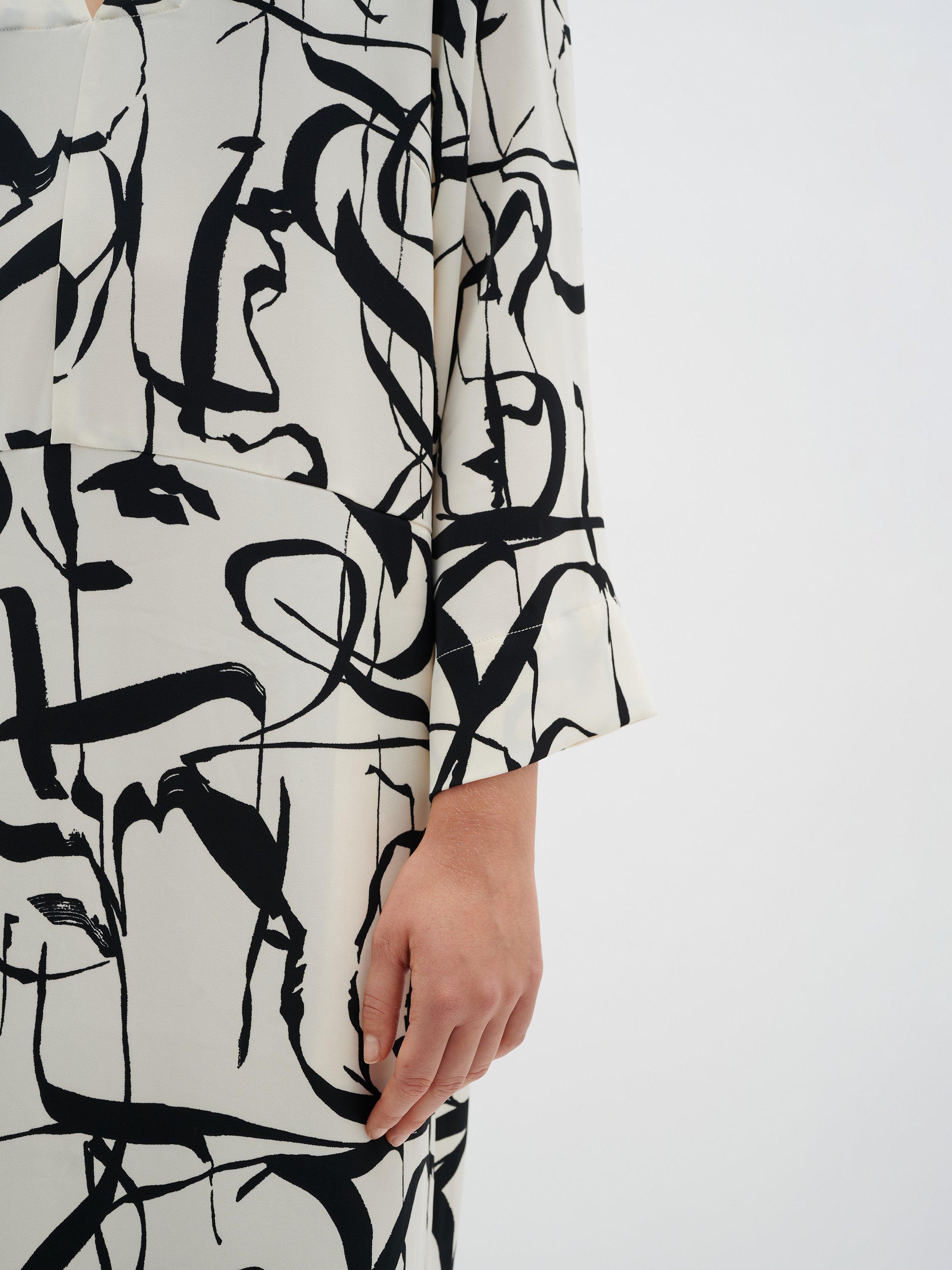 Product image 4 of 6, which shows Part Two Pailey Linen Tunic Dress, Poetic Scrible, 12