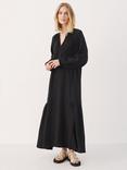 Part Two Oanna Long Sleeve Maxi Dress, Black