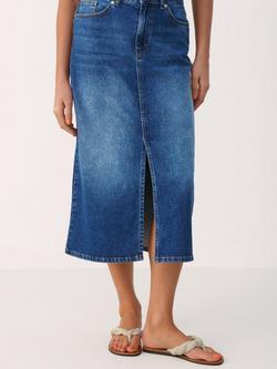 Part Two Dilin Denim Midi Skirt, Vintage Wash, Vintage Wash