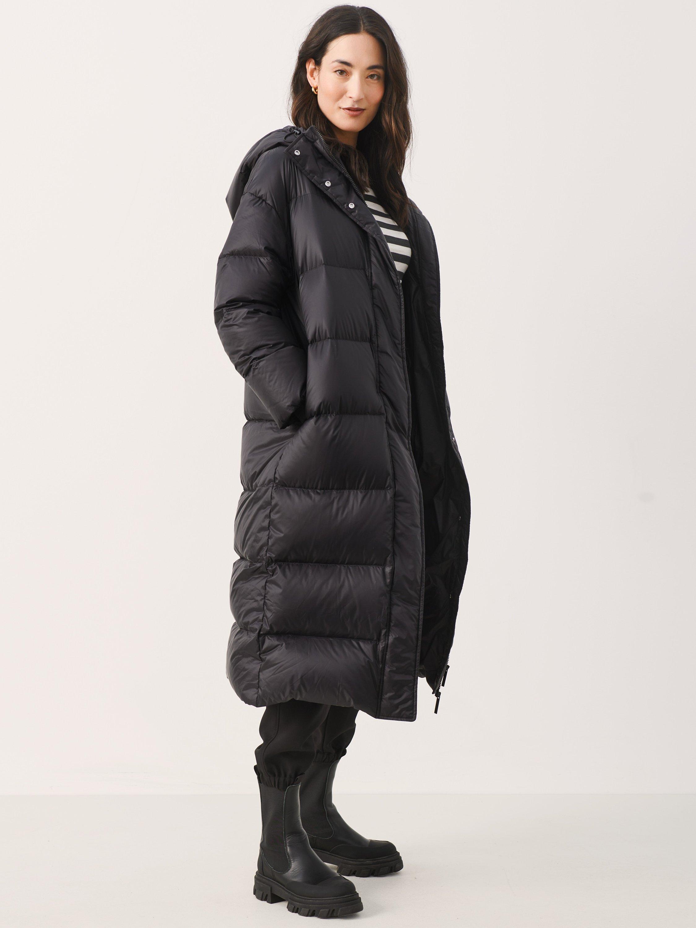 Part Two Caitlin Long Puffer Coat, Black