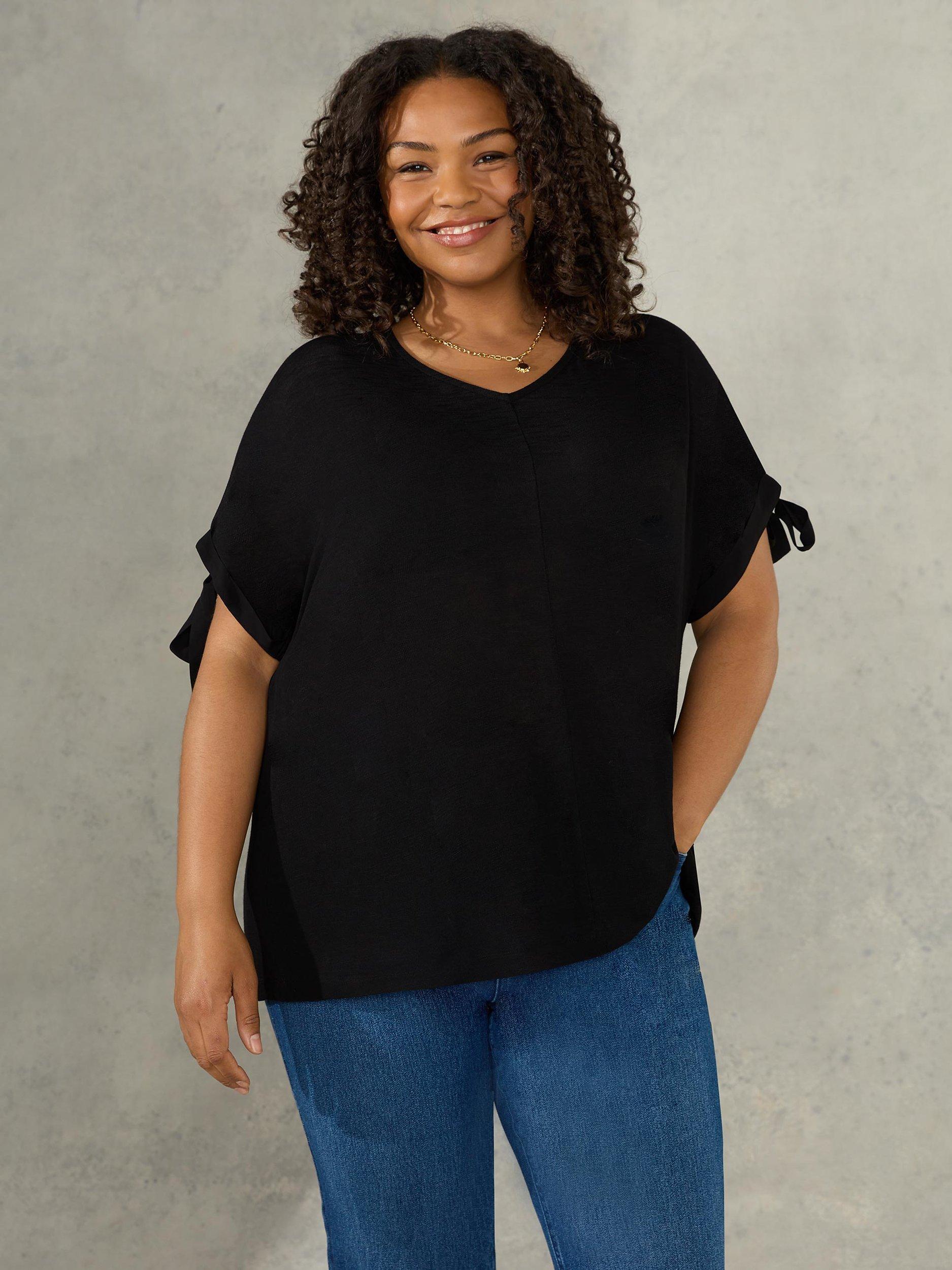 Live Unlimited Curve Tie Sleeve Top