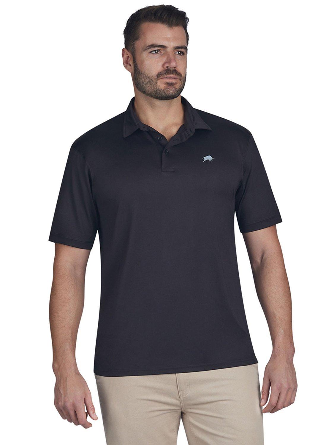 Raging Bull Golf Tech Polo Shirt Black