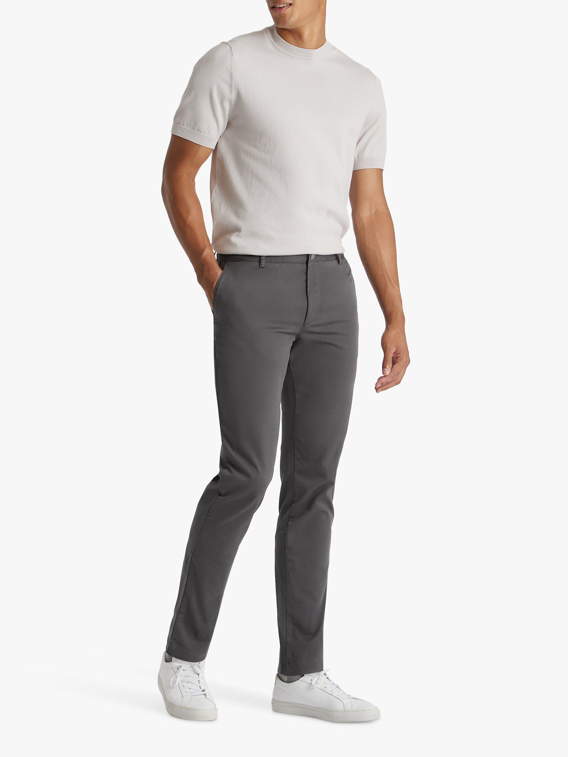 SPOKE Heroes Cotton Blend Slim Thigh Chinos, Graphite, W30/L28