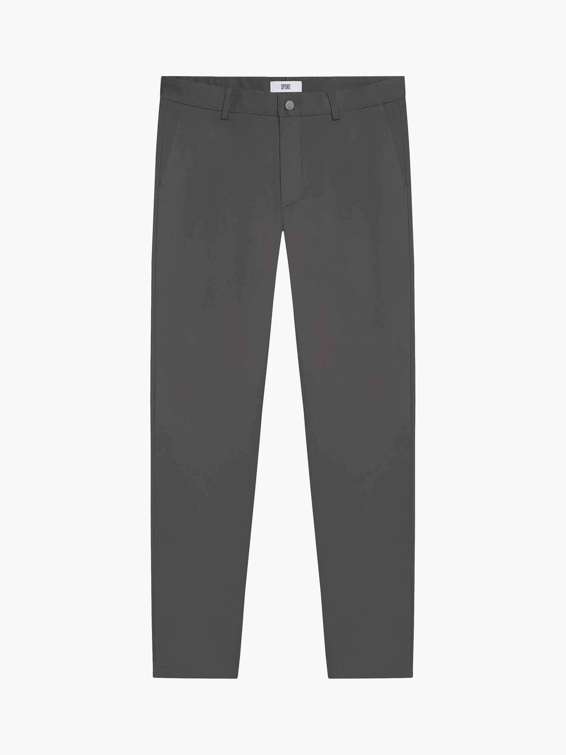 Product image 4 of 7, which shows SPOKE Heroes Cotton Blend Slim Thigh Chinos, Graphite, W30/L28