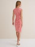 Phase Eight Khy Geo Wrap Mini Dress, Pink