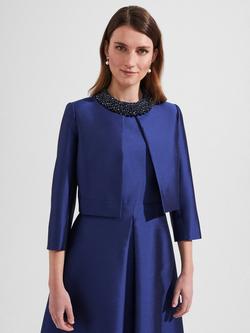 Hobbs Christie Silk Blazer, Royal Blue, Royal Blue