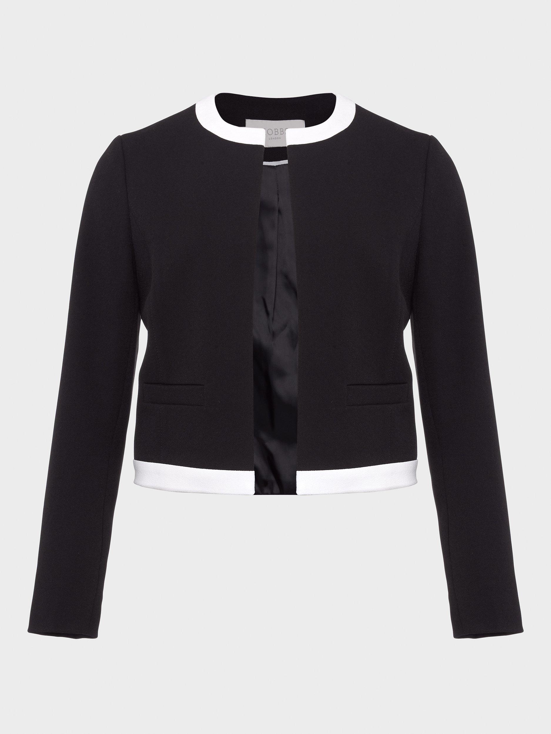 Hobbs Suri Tailored Jacket Black Ivory