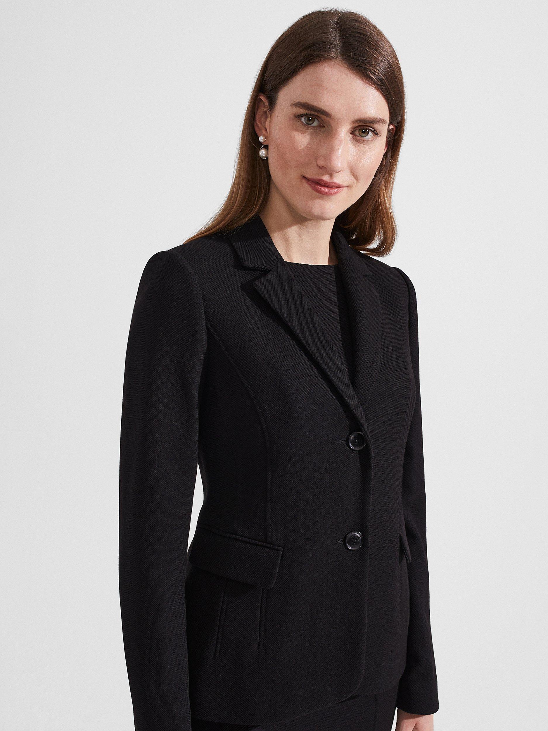 Black dress and jacket suit best sale