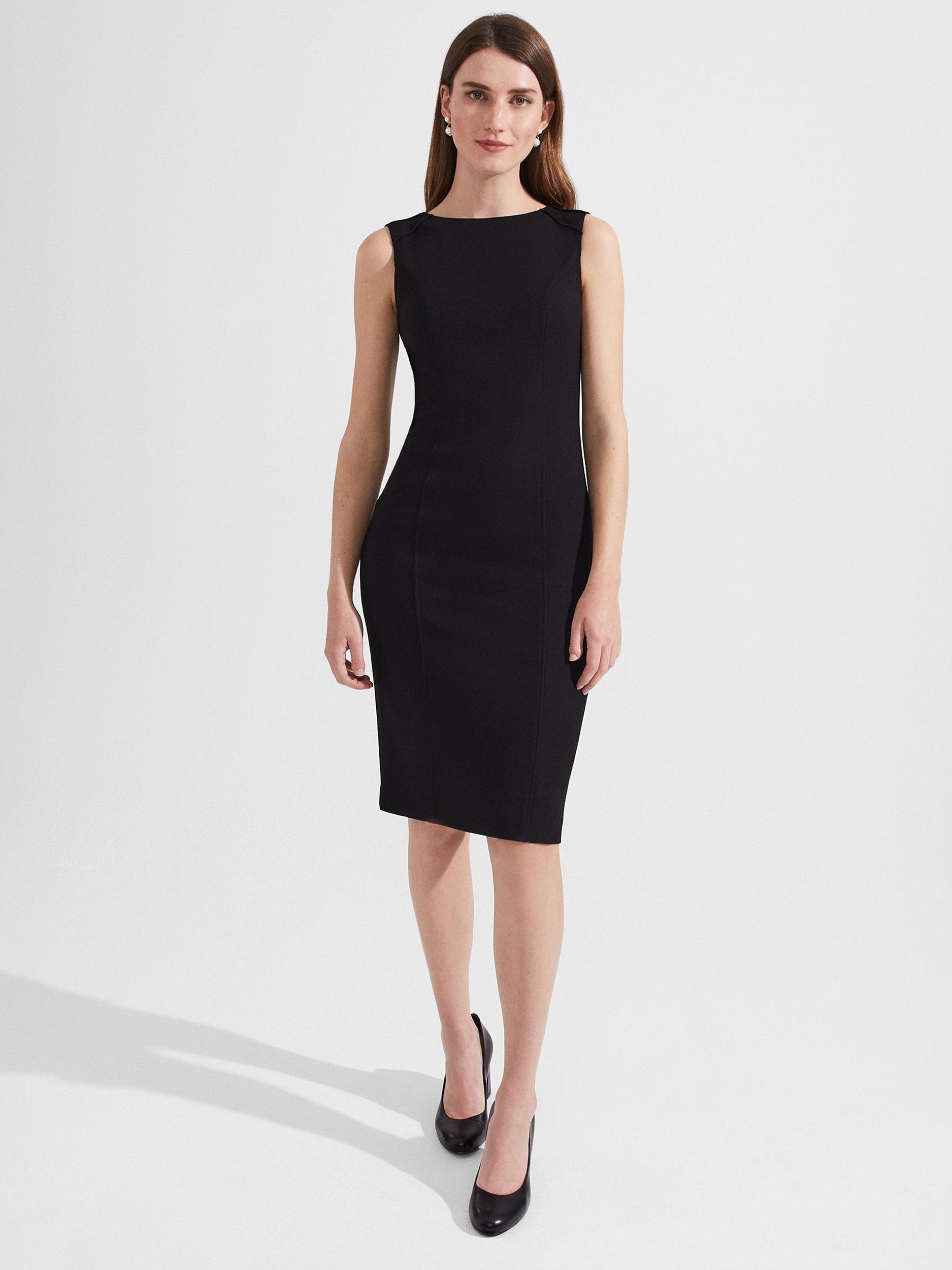 Hobbs Charley Fitted Dress Black