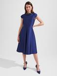 Hobbs Christie Midi Dress, Royal Blue