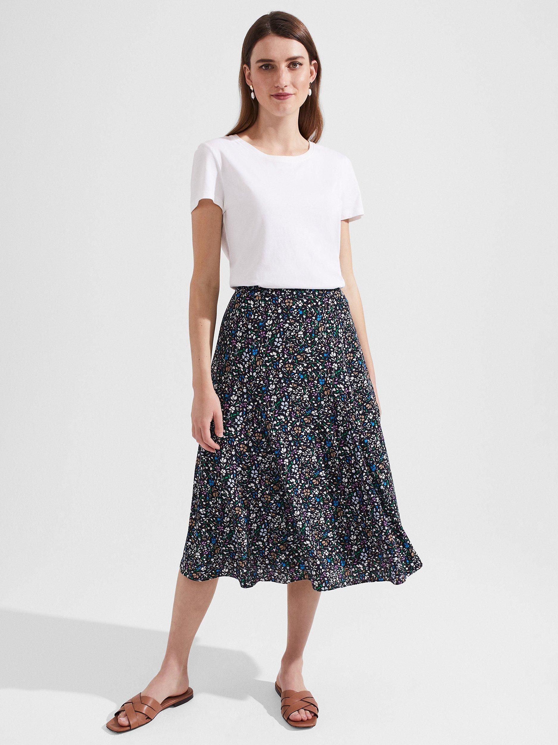 Hobbs Anika Midi Skirt, Multi