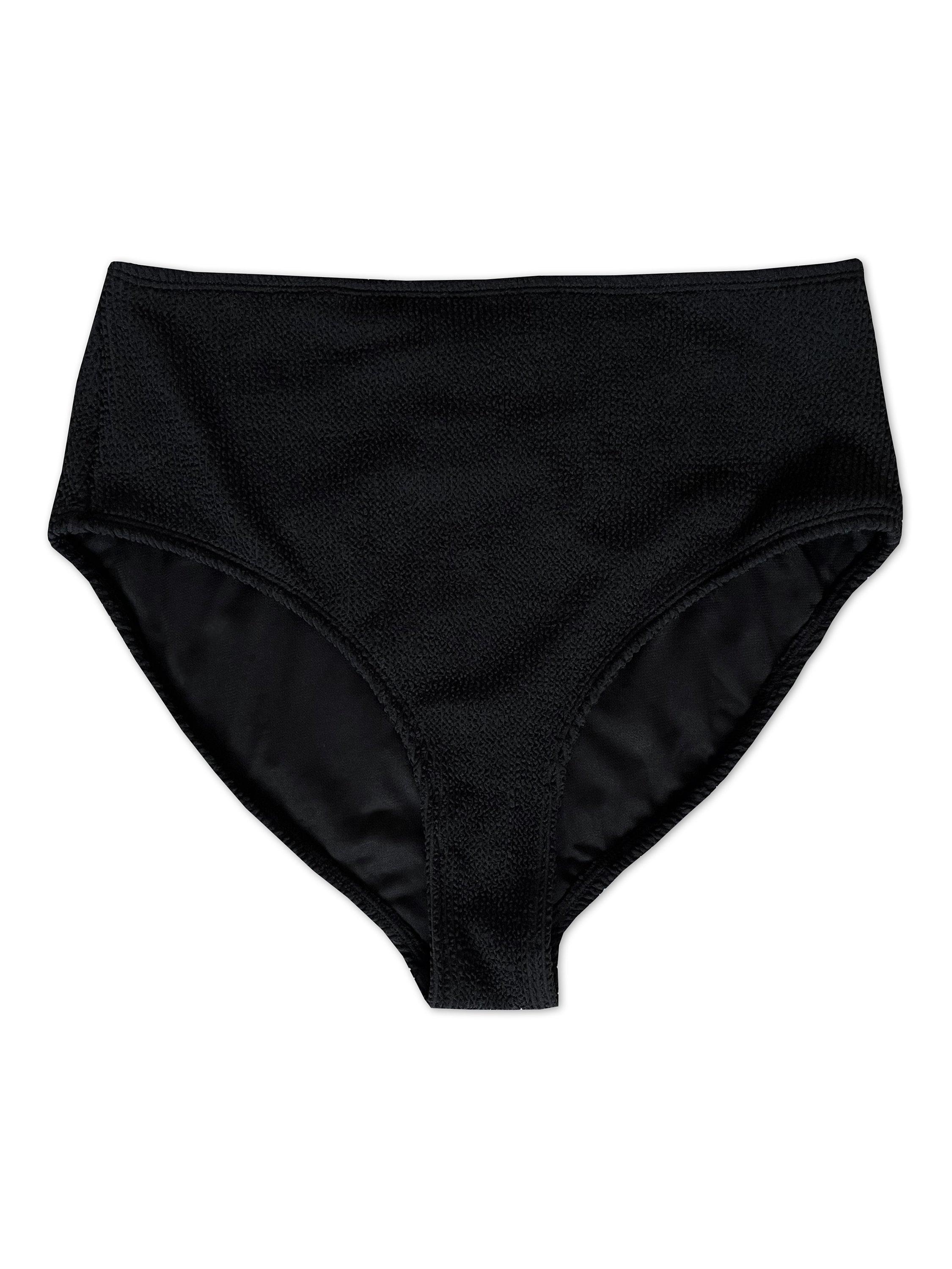 Product image 3 of 3, which shows Albaray Ribbed Bikini Bottoms, Black, 14