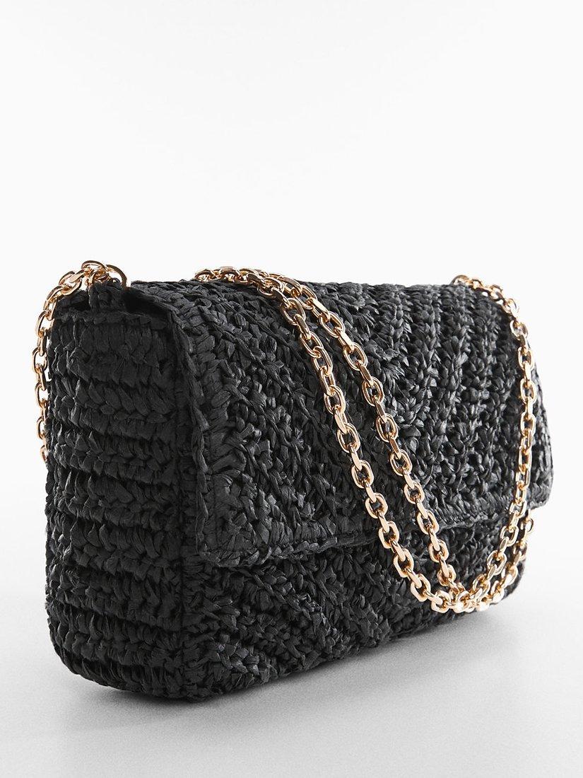Mango Delafe Cross Body Bag, Black, One Size