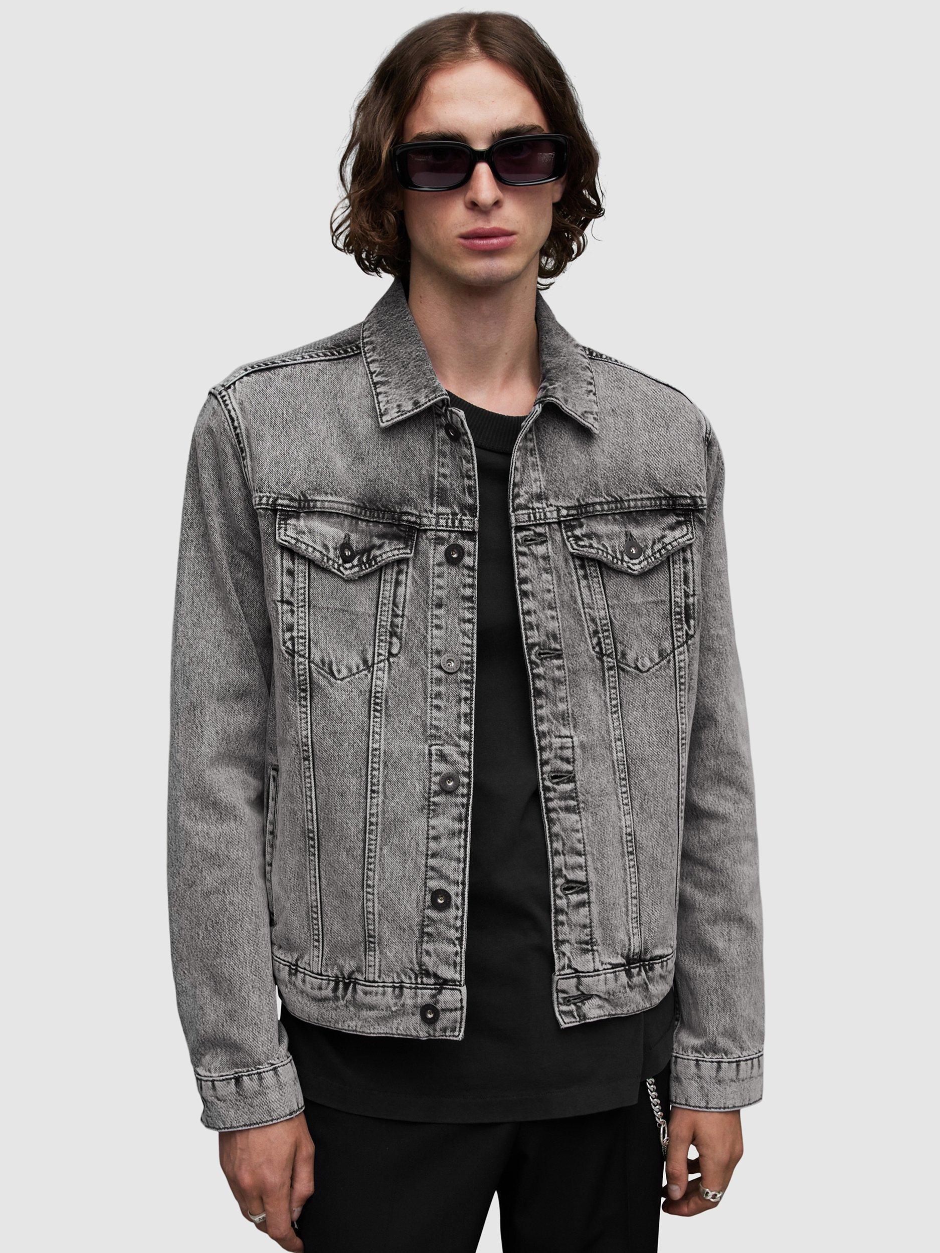 AllSaints Hebden Denim Jacket, Grey