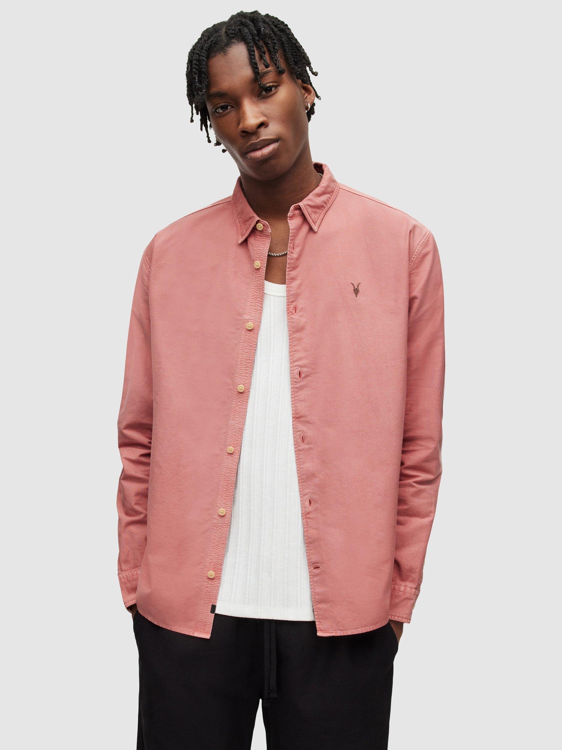 AllSaints Hermosa Shirt, Salmon Pink