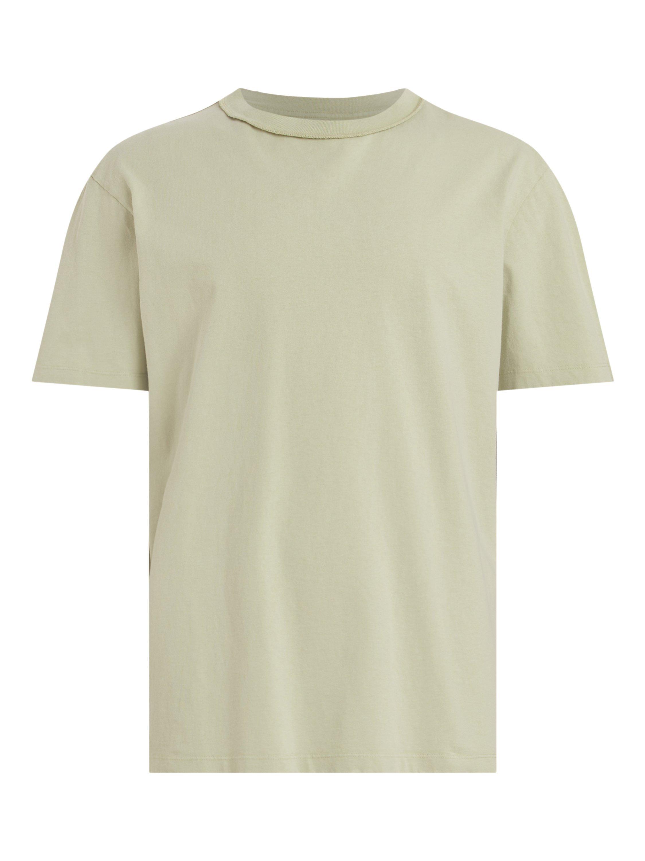 Product image 3 of 4, which shows AllSaints Isac Short Sleeve Crew Neck T-Shirt, Leaf Green, XS