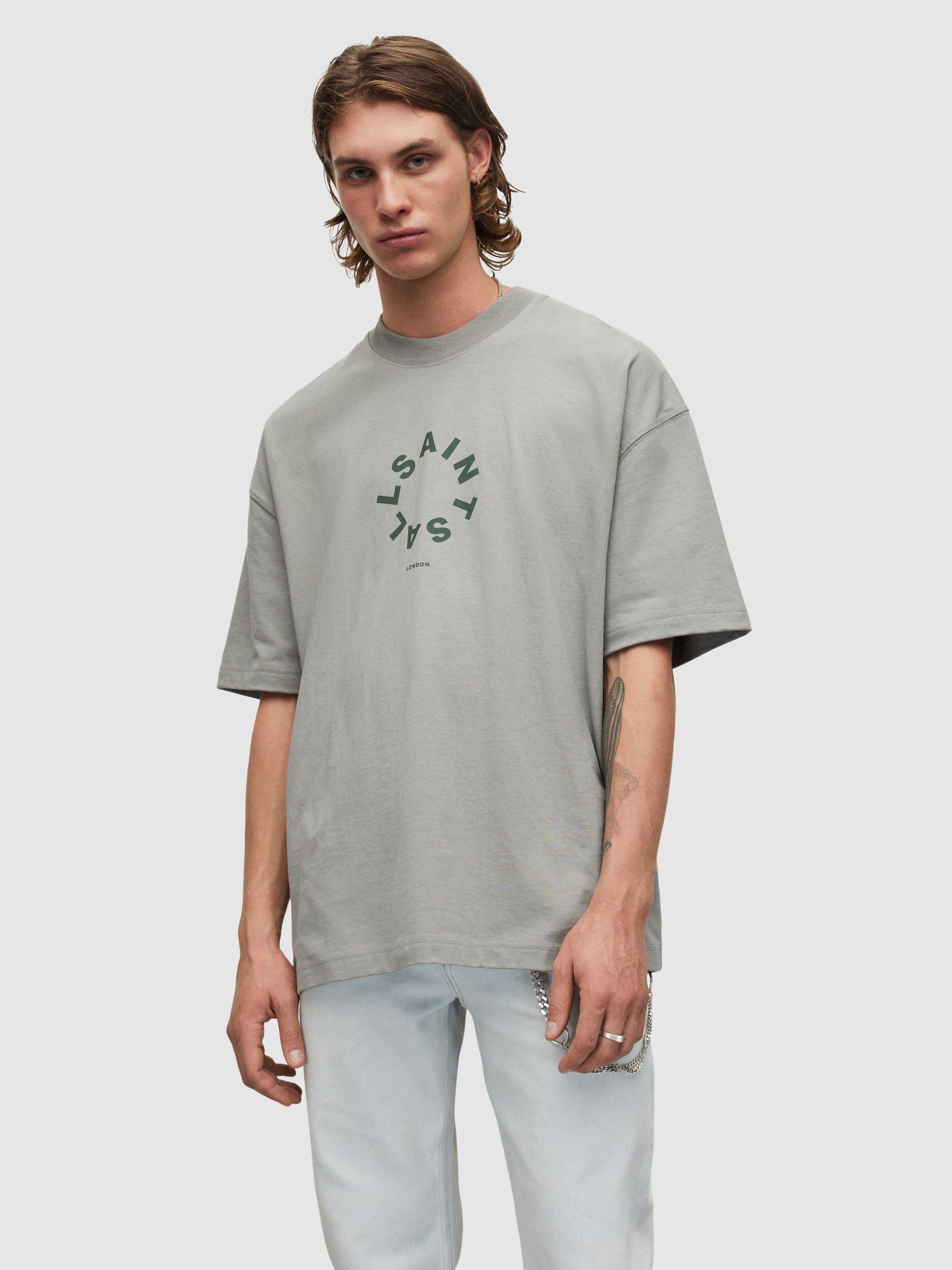 AllSaints Tierra Crew Neck T-Shirt, Leaf Green