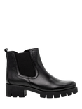 Gabor Bodo Leather Chunky Chelsea Boots, Black