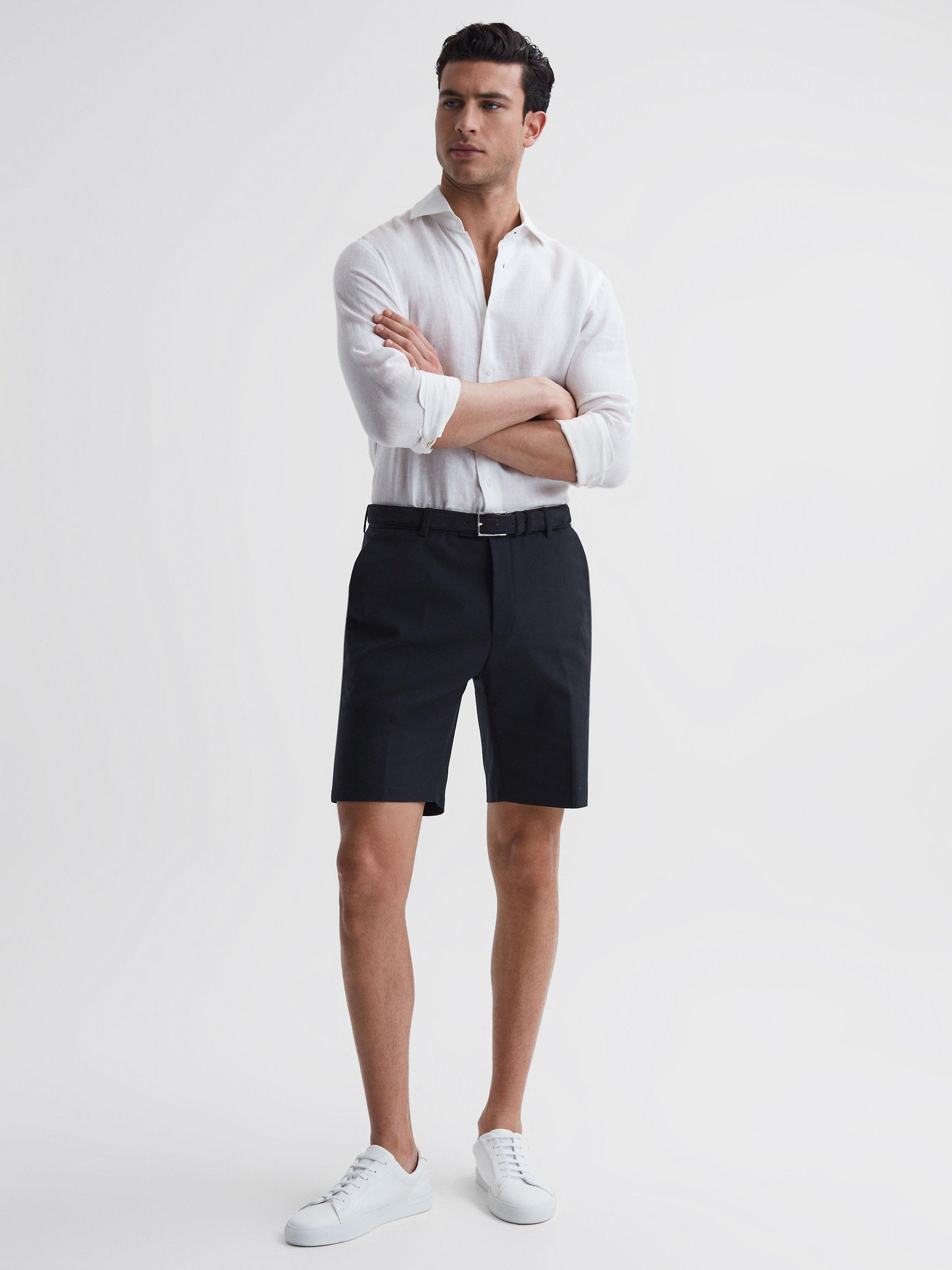 Reiss Southbury Casual Chino Shorts, Navy