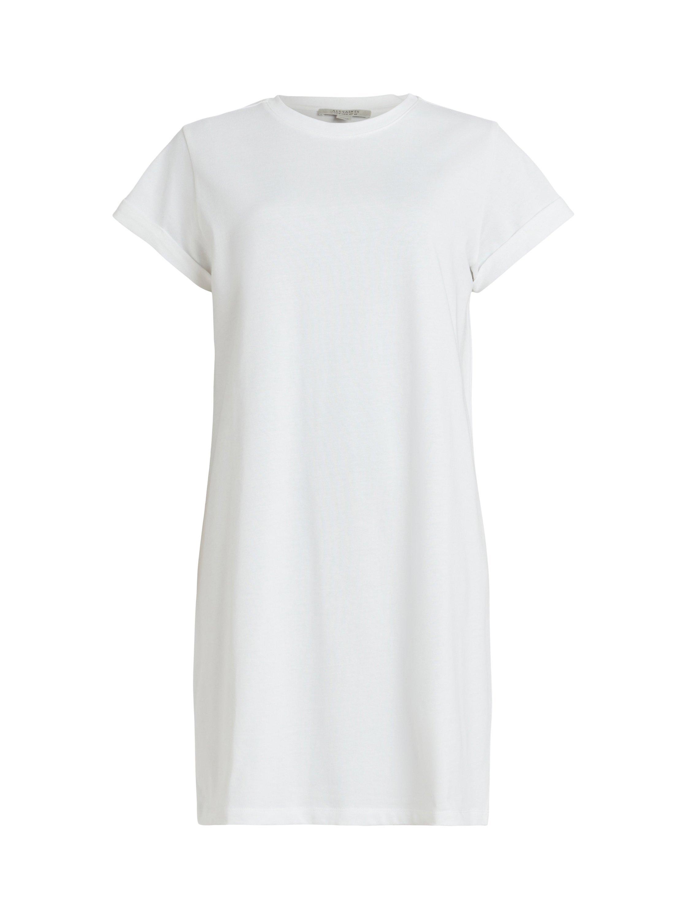 AllSaints Anna Mini T-Shirt Dress, Optic White